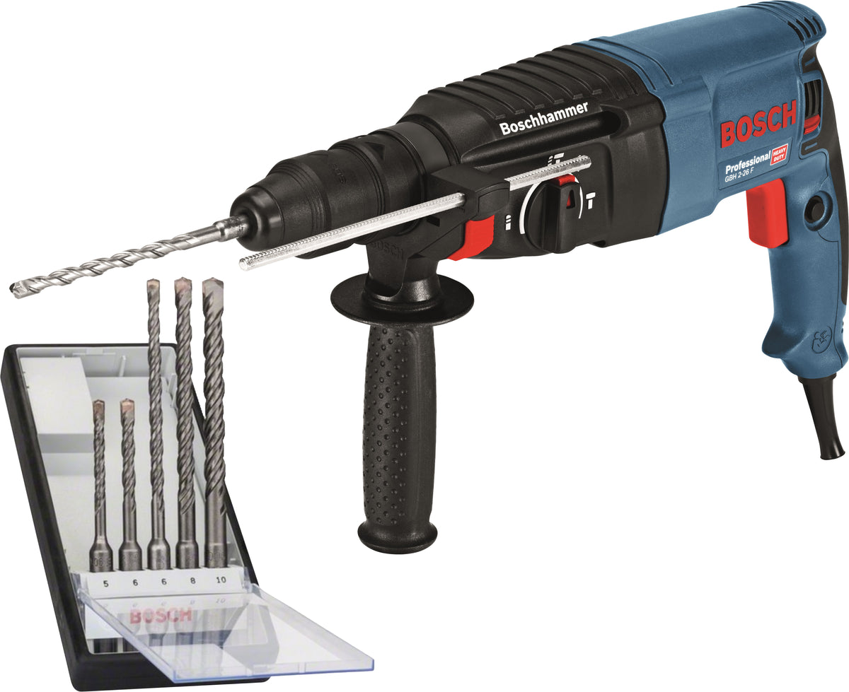 Bosch Professional GBH 2-26 F + SDS-plus Bohrerset