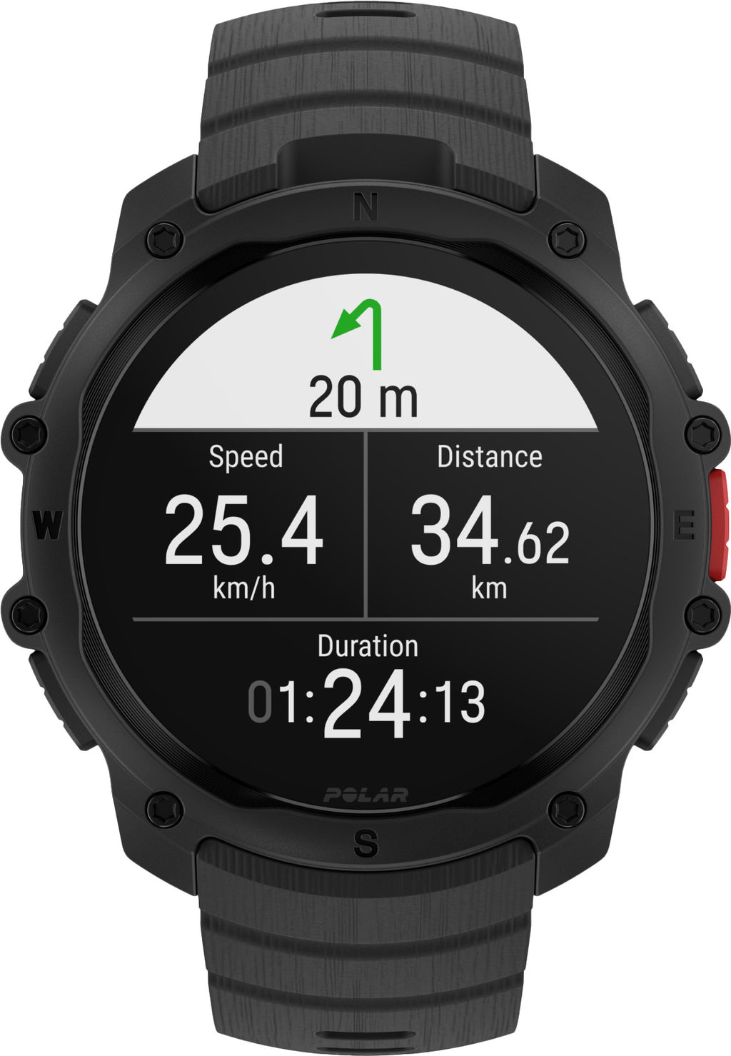 Polar Street X Schwarz 45 mm