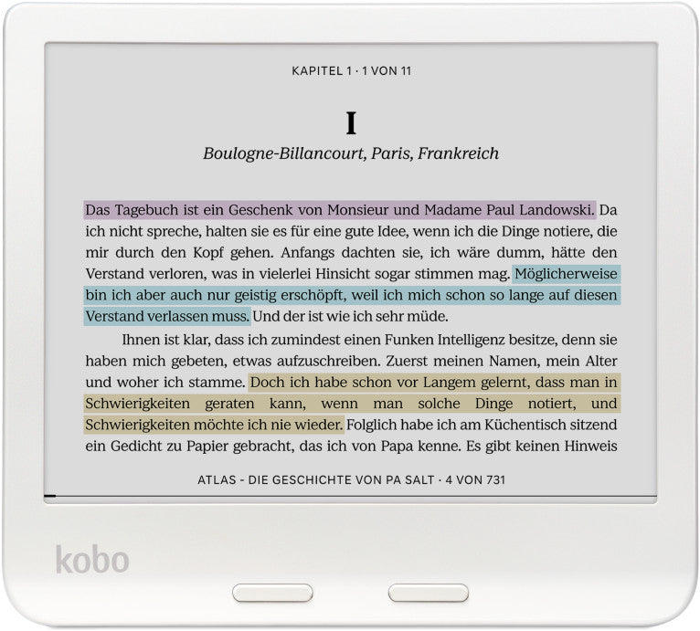 Kobo Libra Colour Weiß