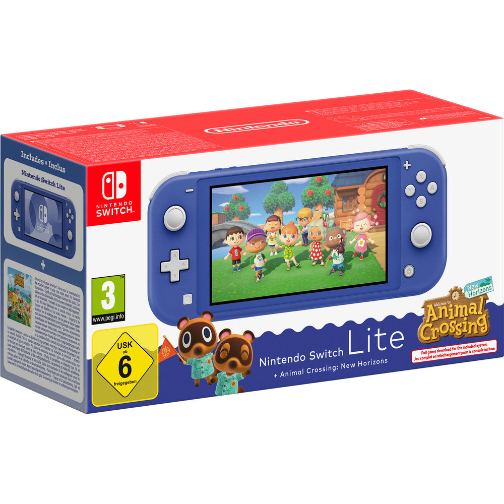 Nintendo Switch Lite Animal Crossing New Horizons Edition Blau