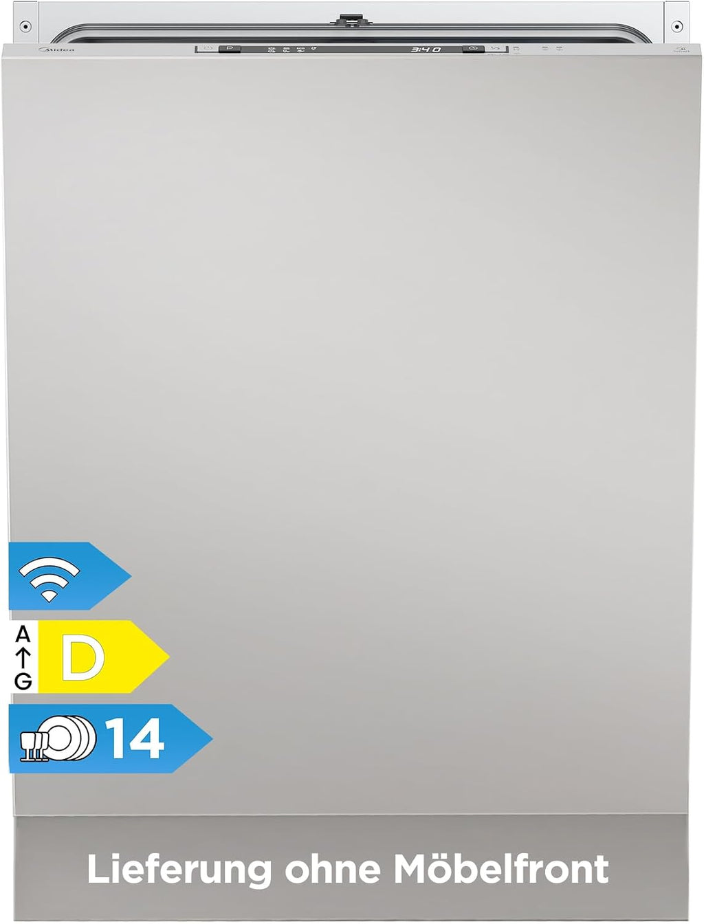 Midea SV 4.60 WI Geschirrspüler vollintegriert 60 cm 14 Maßgedecke