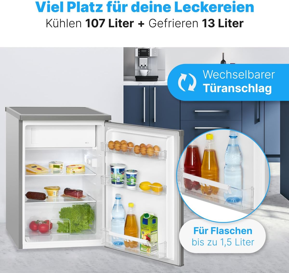 Bomann KS 2184.1 Kühlschrank mit Gefrierfach 120 L