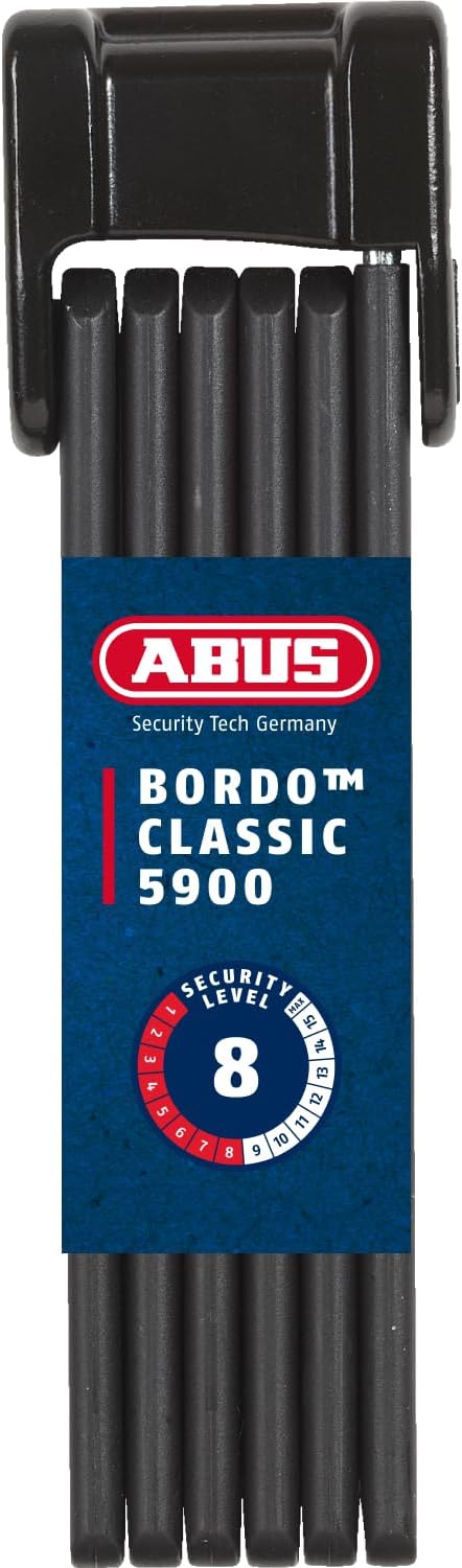 Im Set enthalten: ABUS Faltschloss Bordo Classic 5900/90 ST