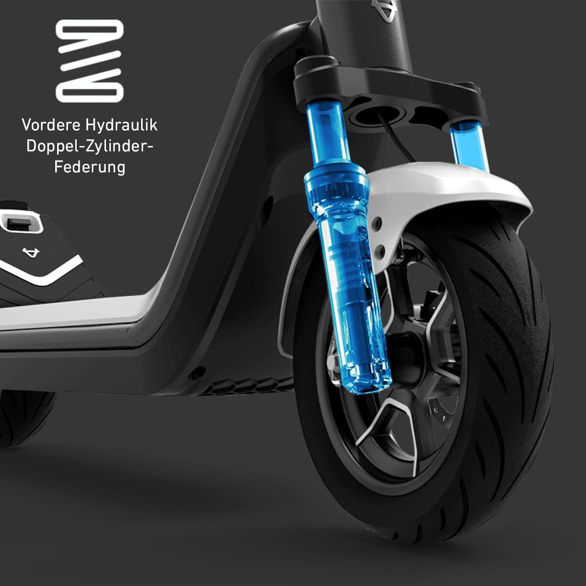 NIU KQi 300P E-Scooter mit Straßenzulassung, bis 50 km Reichweite, 450 W – Bild 2