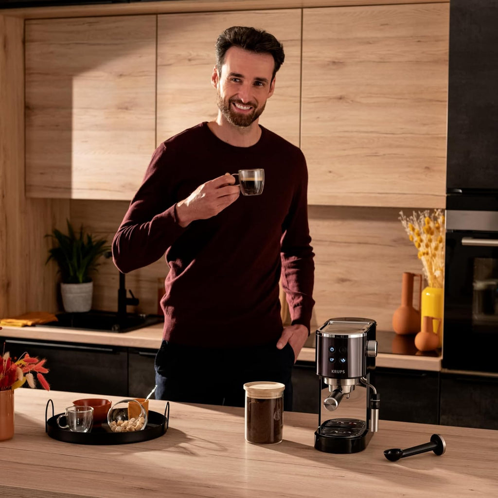 Krups Virtuoso+ XP444G Siebträgermaschine