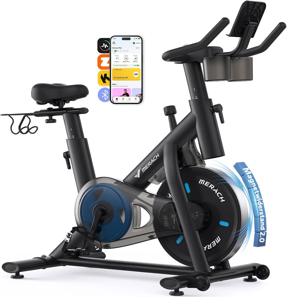 MERACH Indoor-Bike mit Magnetbremse