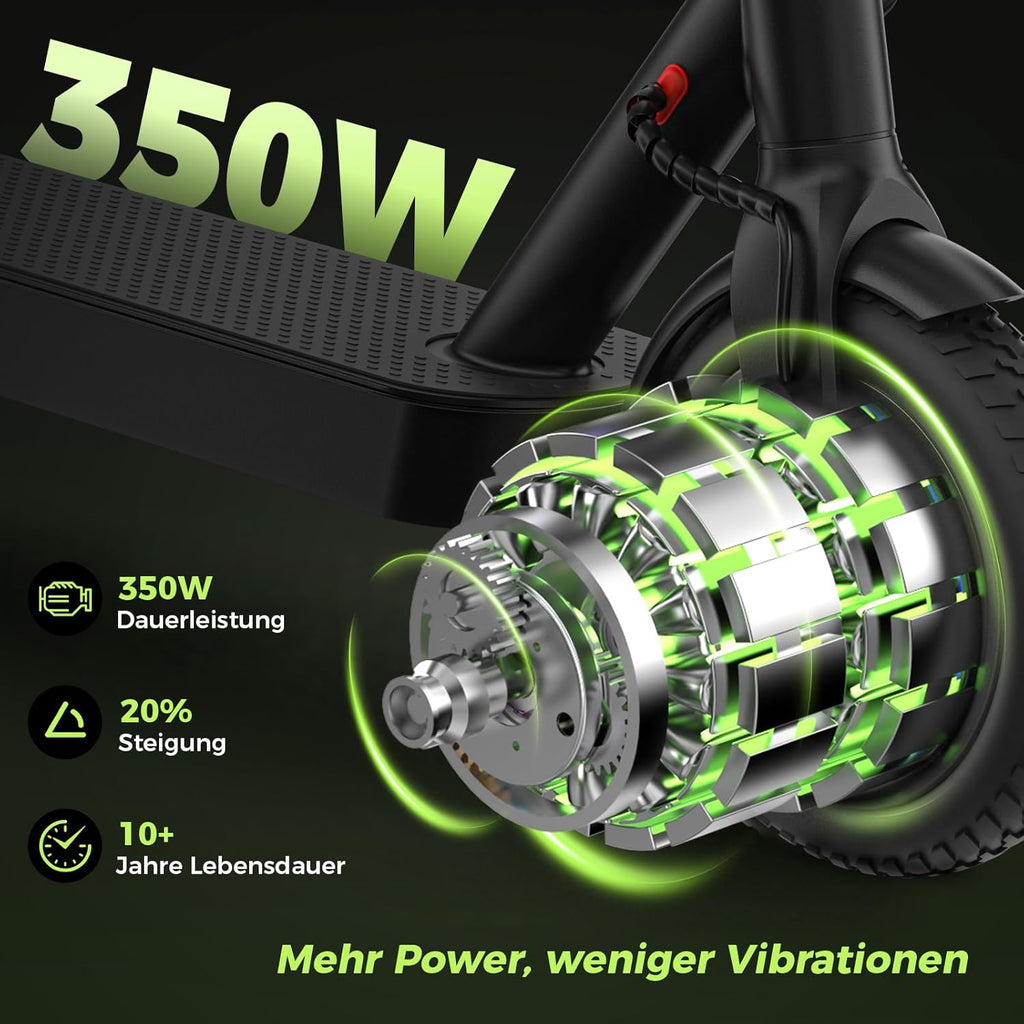 HeyScooter E-Scooter mit Straßenzulassung (ABE), 8,5 Zoll, 350 W, 30 km Reichweite – Bild 4