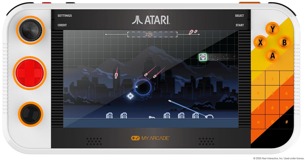 My Arcade Atari Gamestation Go Handheld-Retro-Konsole (7 Zoll, 200+ Spiele)
