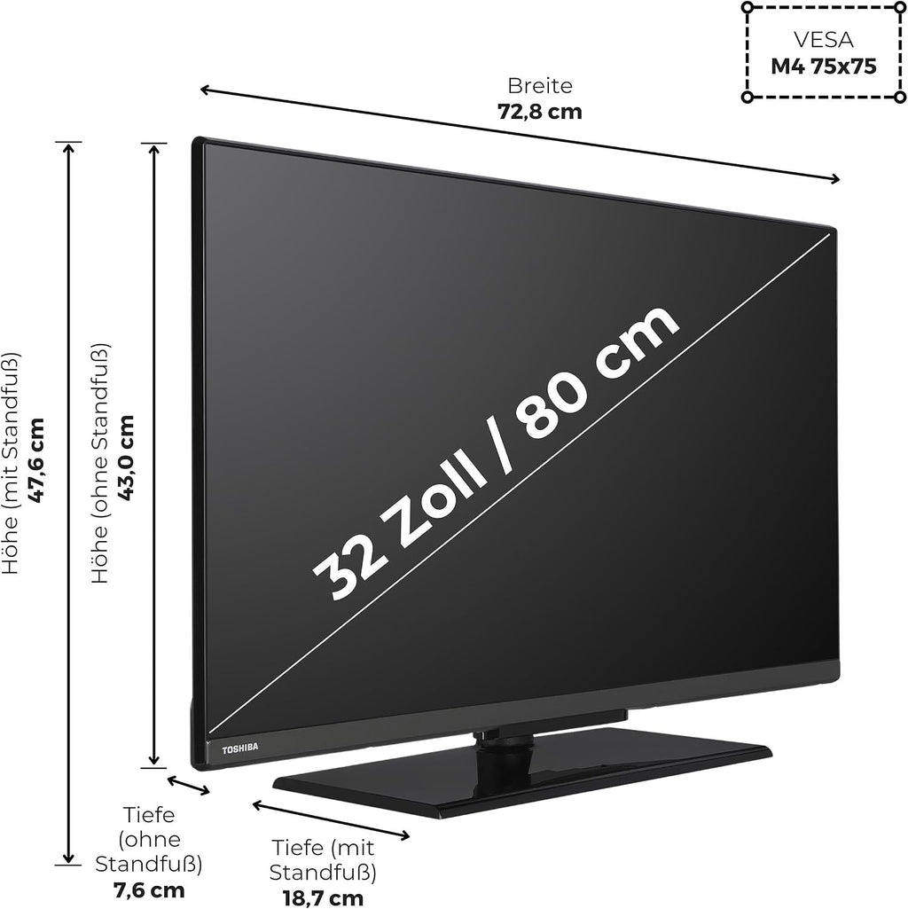 Toshiba 32LV3F63DAZ Smart-TV 32 Zoll