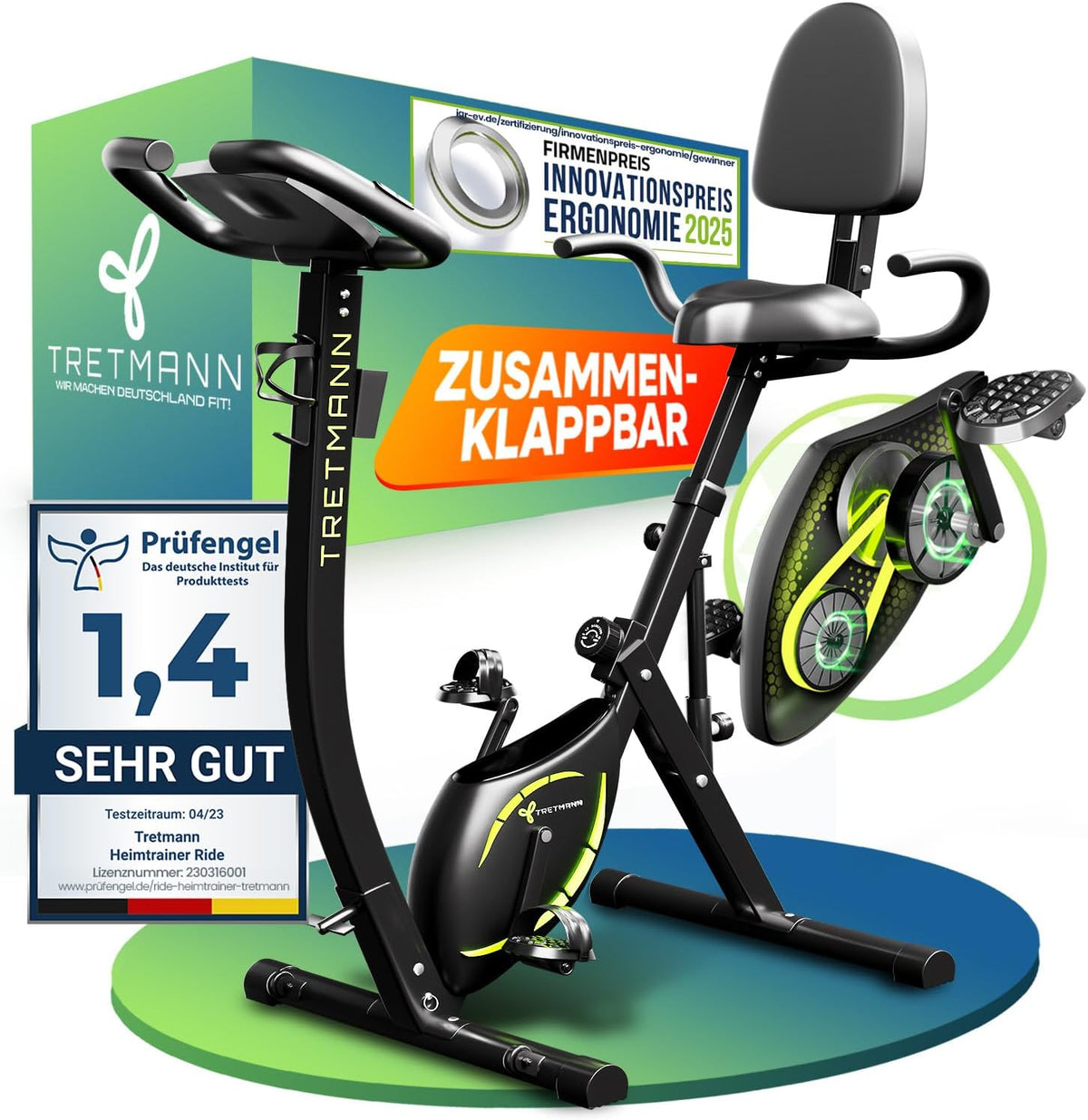 Tretmann 3-in-1 Heimtrainer klappbar