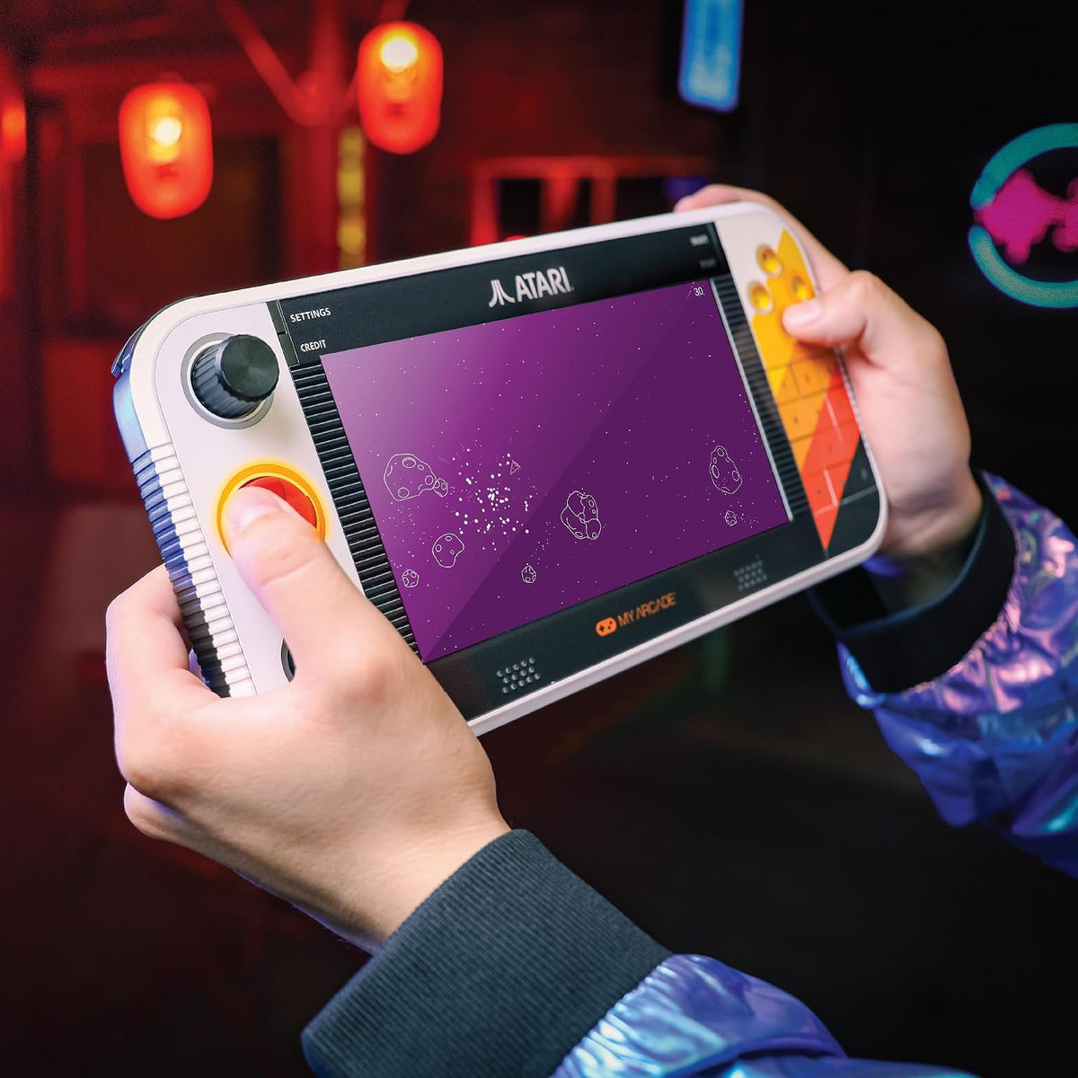 My Arcade Atari Gamestation Go Handheld-Retro-Konsole (7 Zoll, 200+ Spiele)