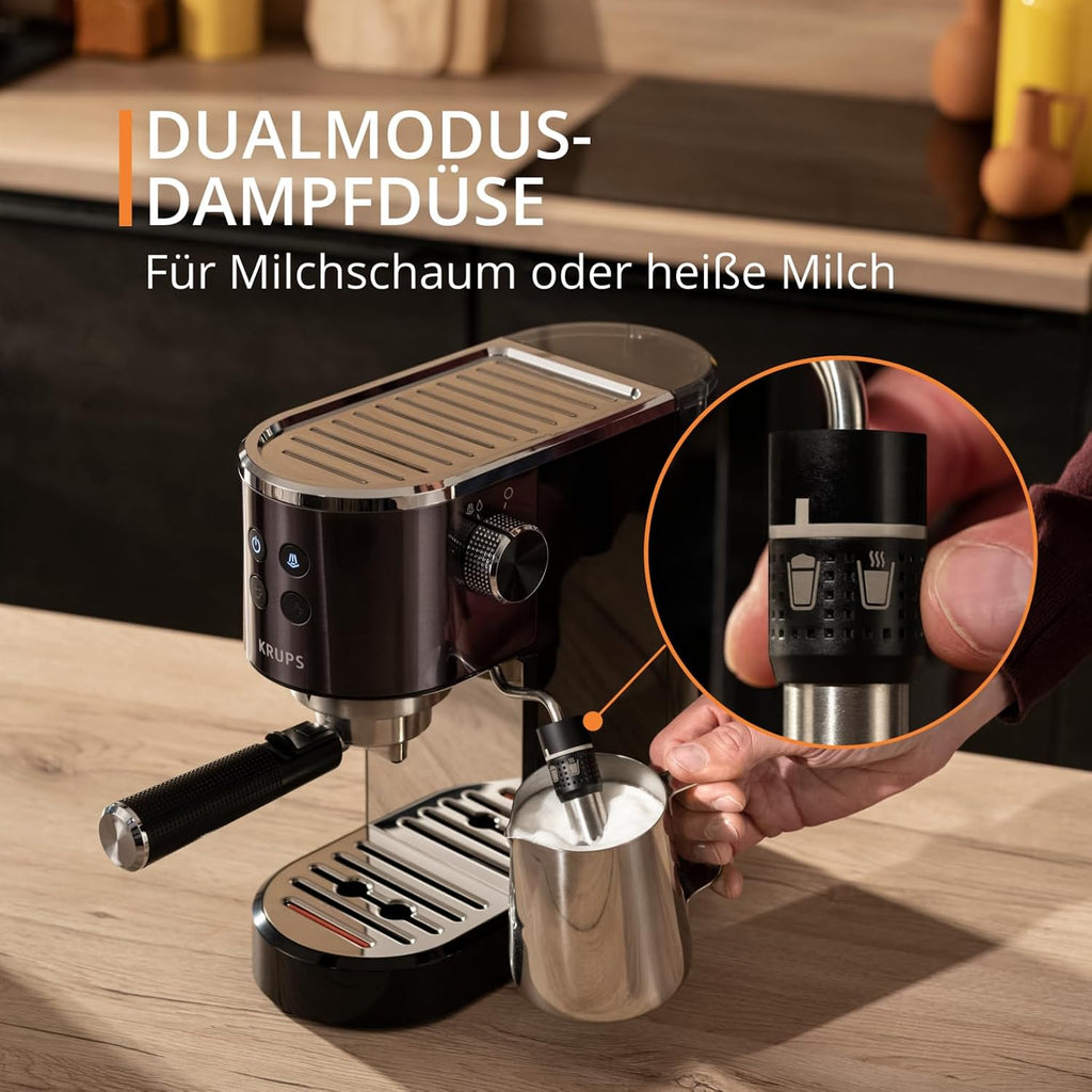 Krups Virtuoso+ XP444G Siebträgermaschine