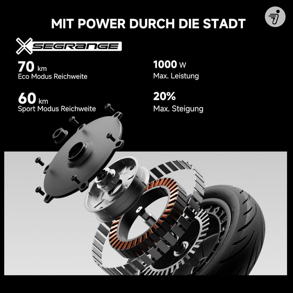 Segway-Ninebot F3 D E-Scooter mit deutscher Straßenzulassung, 70 km Reichweite – Bild 3