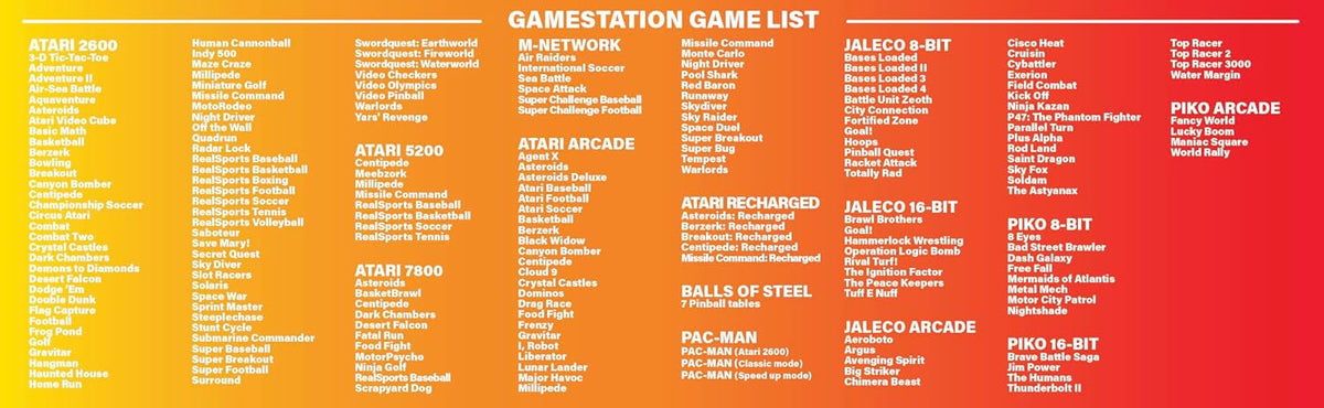 My Arcade Atari Gamestation Go Handheld-Retro-Konsole (7 Zoll, 200+ Spiele)