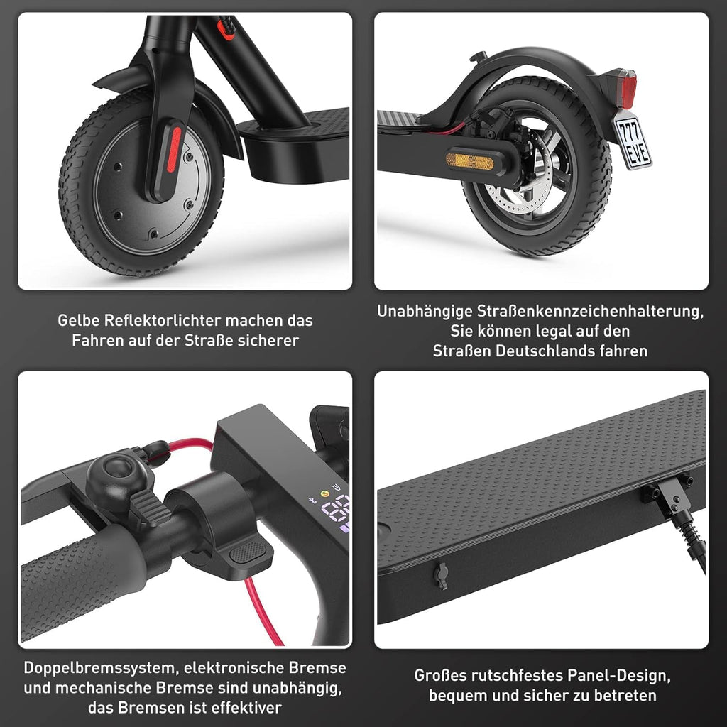 iScooter E9 Pro E-Scooter mit Straßenzulassung (ABE), 350 W, 30 km Reichweite – Bild 7