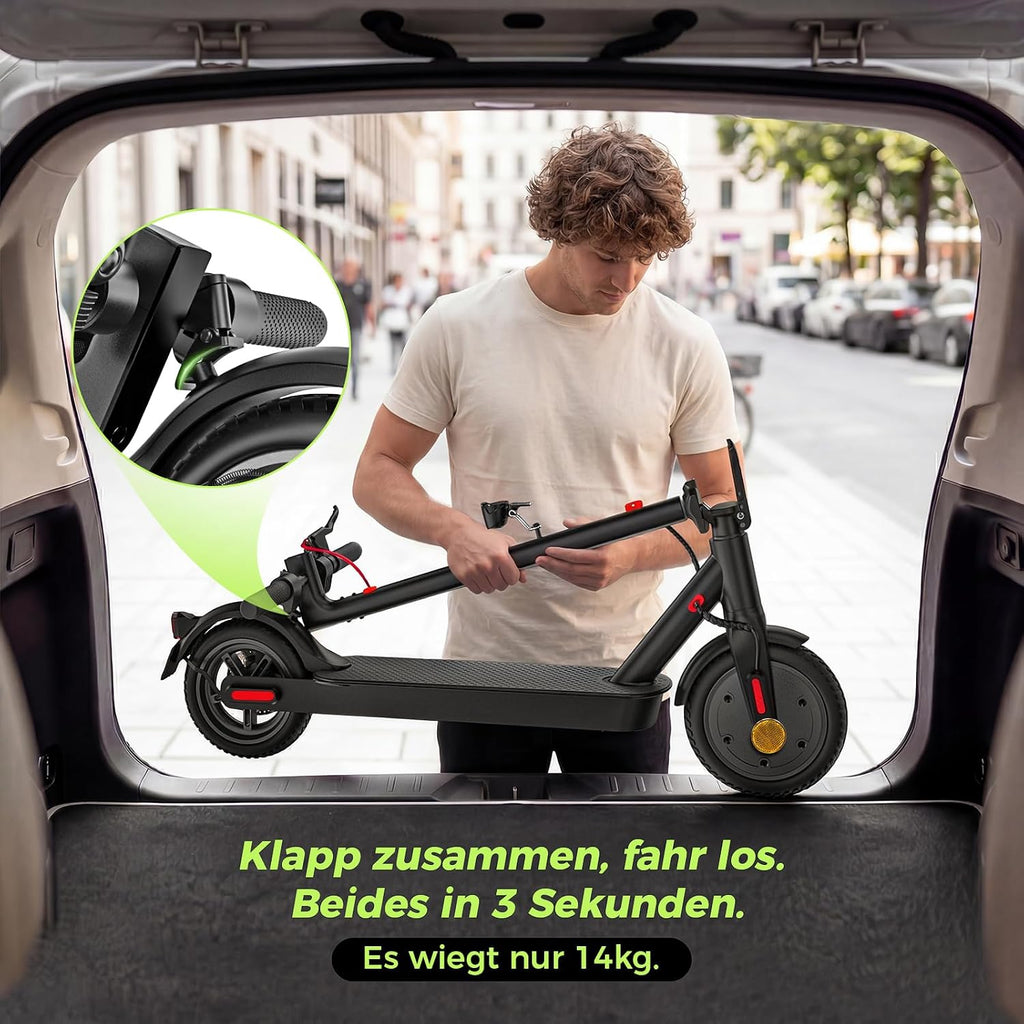 HeyScooter E-Scooter mit Straßenzulassung (ABE), 8,5 Zoll, 350 W, 30 km Reichweite – Bild 7
