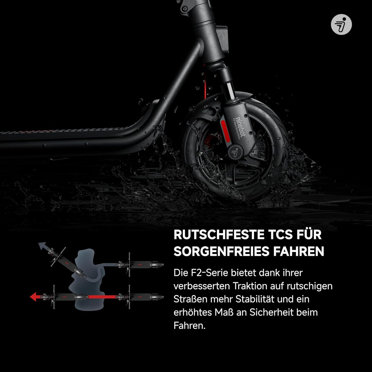 Segway-Ninebot F2 Pro D II E-Scooter mit deutscher Straßenzulassung, 65 km Reichweite – Bild 6