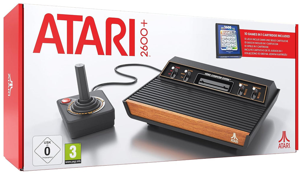 Atari 2600+ Retro-Konsole (inkl. CX40+ Joystick, 10-in-1-Modul)