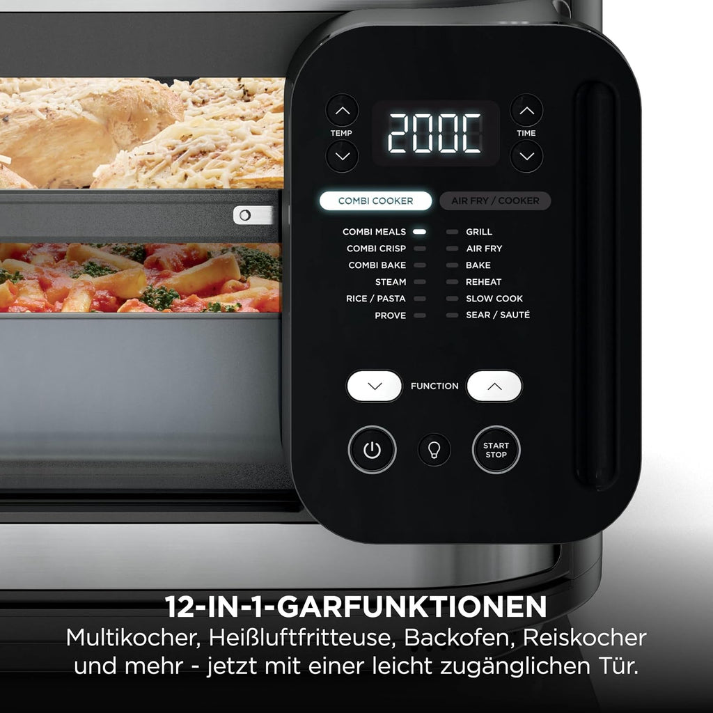 Ninja Combi 12-in-1 Multikocher, Ofen & Heißluftfritteuse SFP700EU, Grau