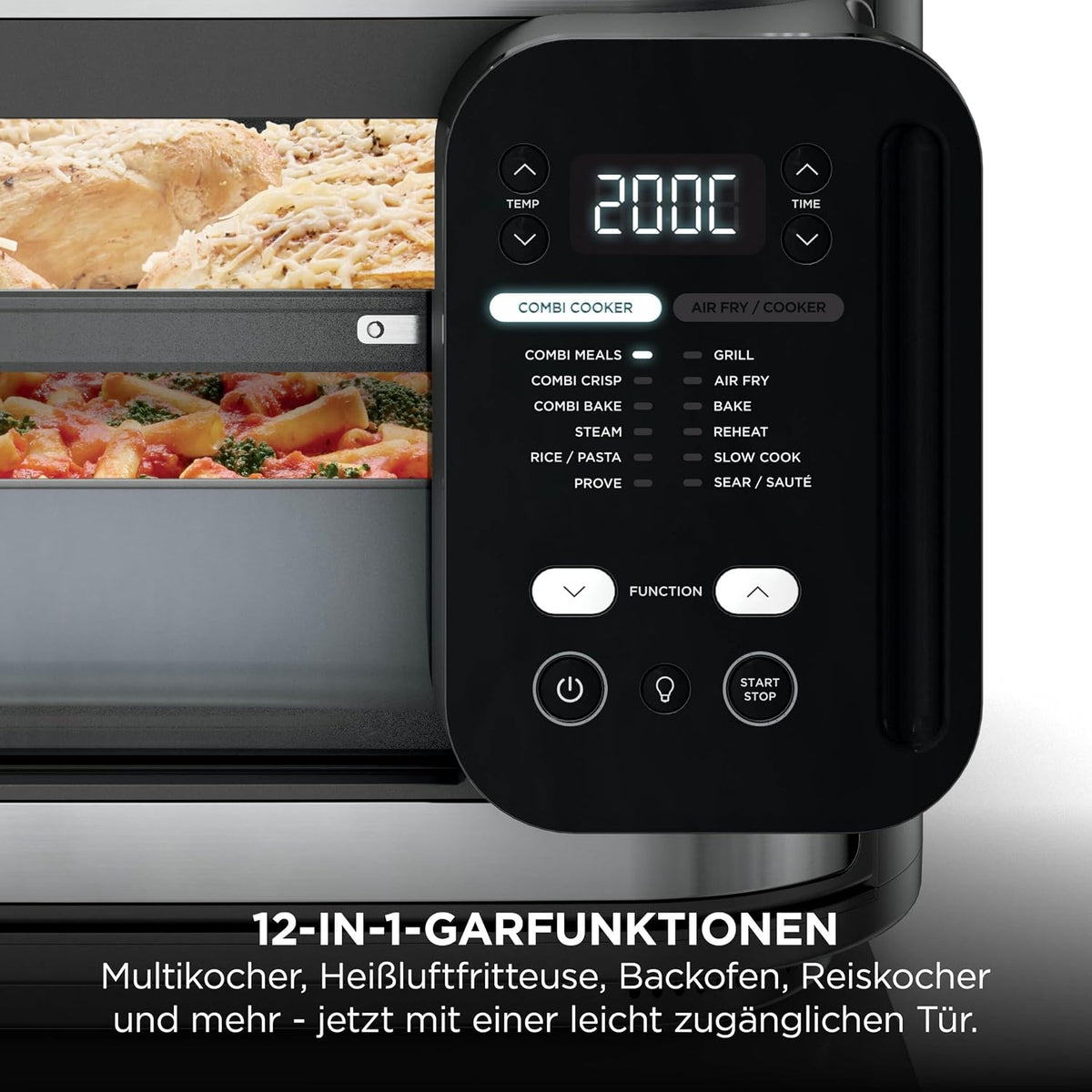 Ninja Combi 12-in-1 Multikocher, Ofen & Heißluftfritteuse SFP700EU, Grau