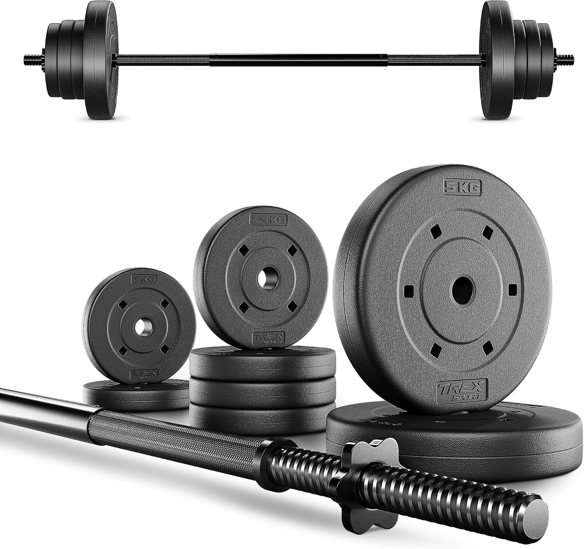 TREX SPORT Langhantelset 22 kg