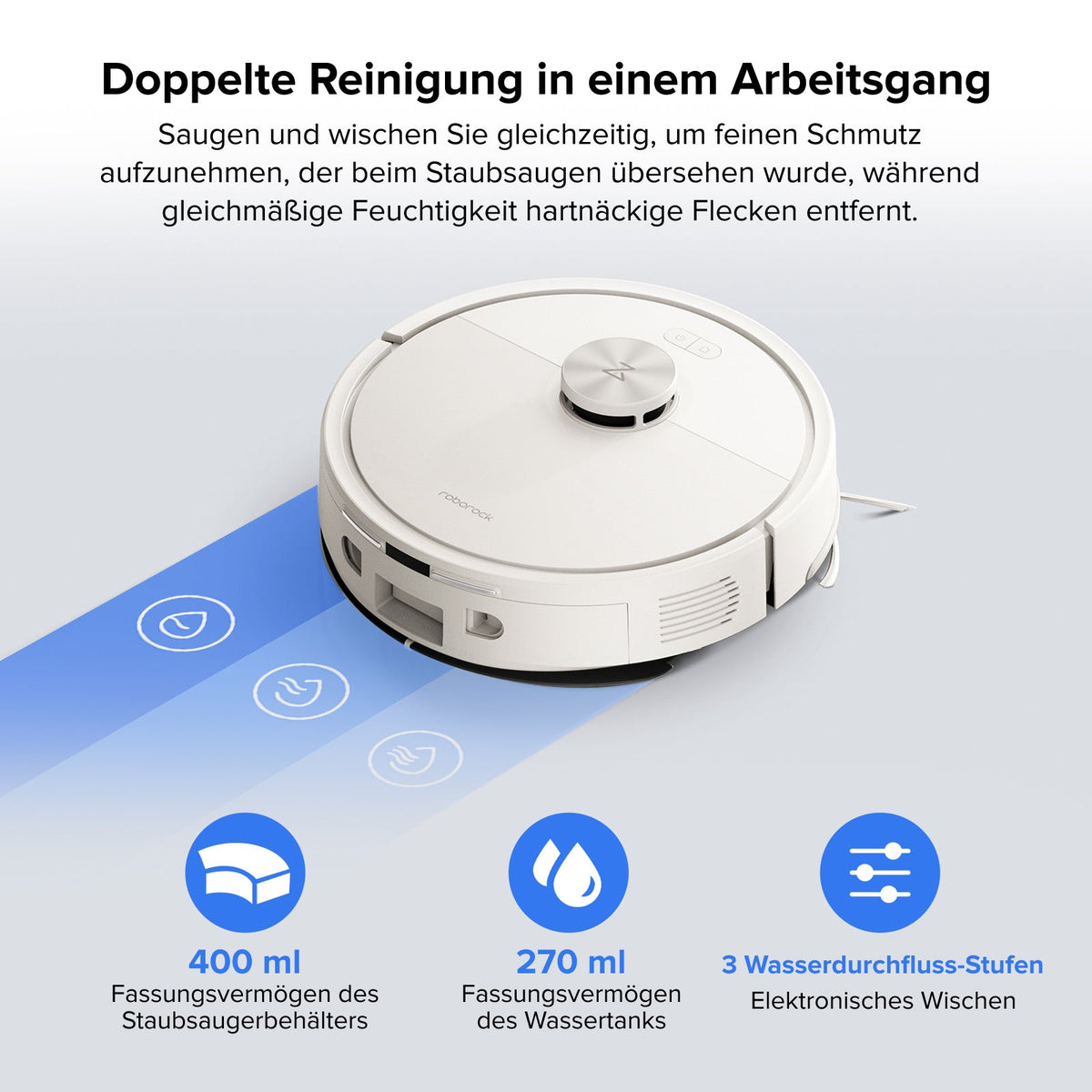 Roborock Q7 L5 Saug- und Wischroboter Schwarz