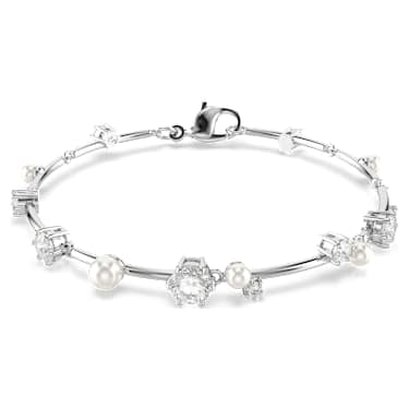 Swarovski Constella Armband – Kristallperle, weiß, rhodiniert – 5707511_01