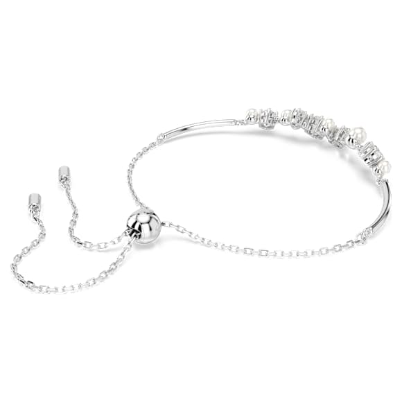 Swarovski Constella Armreif – Kristallperle, weiß, rhodiniert – 5705618_png_var3