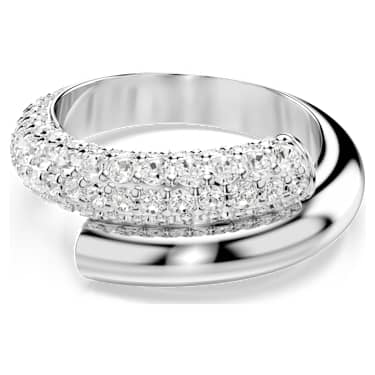 Swarovski Dextera Ring Weiß, Rhodiniert – 5695934_01