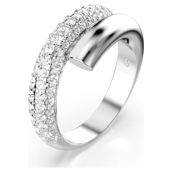 Swarovski Dextera Ring Weiß, Rhodiniert – 5695934_png_var1