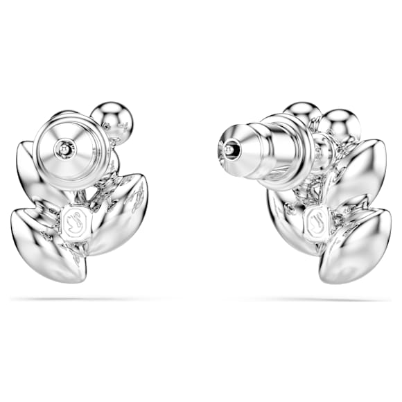 Swarovski Diapason Ohrstecker, Verschiedene Schliffe, Weiß, Rhodiniert – 5754587_png_var3