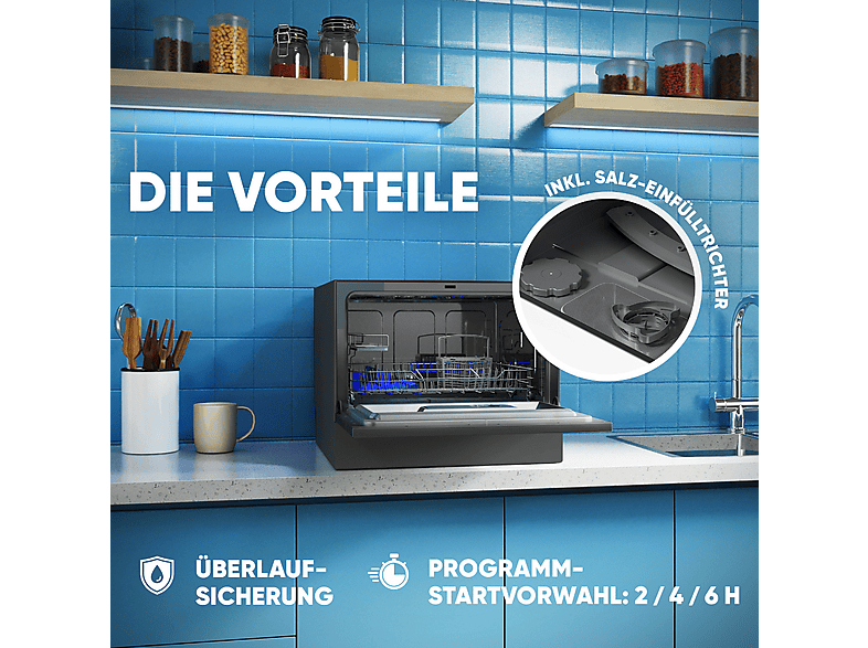 Bomann TSG 7405 Tischgeschirrspüler 6 Maßgedecke