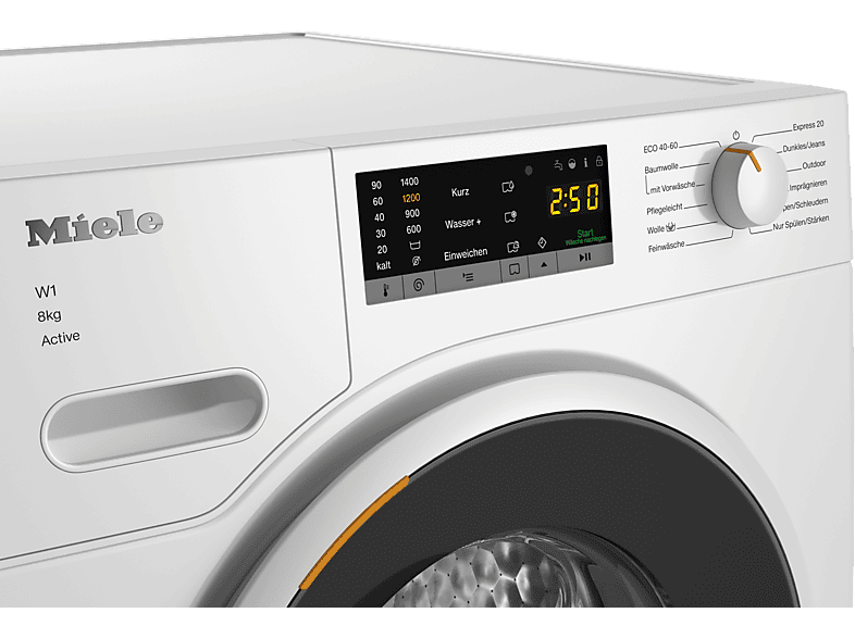 Miele WWA120 WCS Waschmaschine Seitenansicht