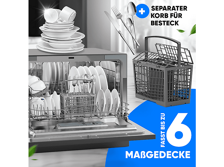 Bomann TSG 7405 Tischgeschirrspüler 6 Maßgedecke