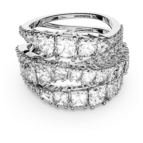 Swarovski Hyperbola Ring – weiß, rhodiniert – 5580952_png
