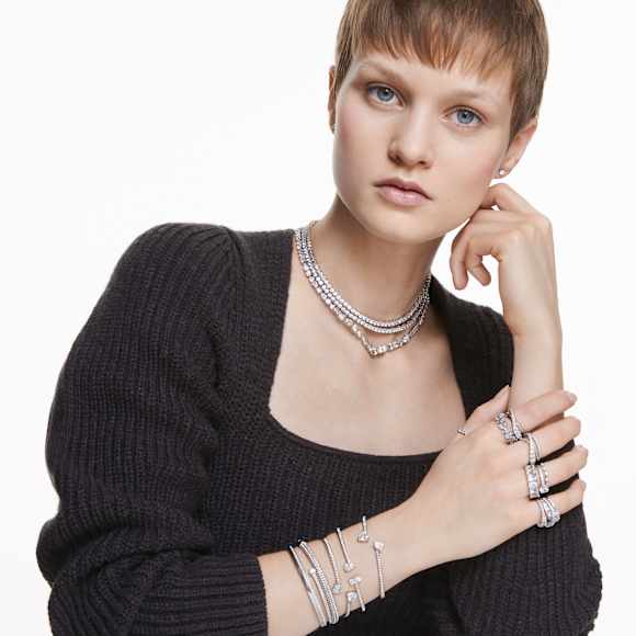 Swarovski Hyperbola Ring – weiß, rhodiniert – 5580952_ms2