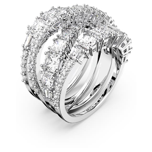Swarovski Hyperbola Ring – weiß, rhodiniert – 5580952_png_var1