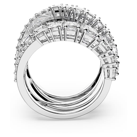 Swarovski Hyperbola Ring – weiß, rhodiniert – 5580952_png_var3
