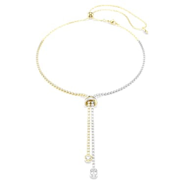 Hyperbola Y-Halskette Rundschliff, Knoten, Wei�, Metallmix – 5752854_01