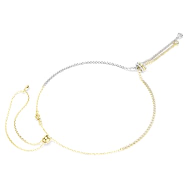 Hyperbola Y-Halskette Rundschliff, Knoten, Wei�, Metallmix – 5752854_png_var3