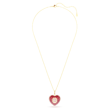Idyllia Anh�nger Verschiedene Schliffe, Herz, Rosa, 18K Goldbeschichtet – 5742958_png_var1