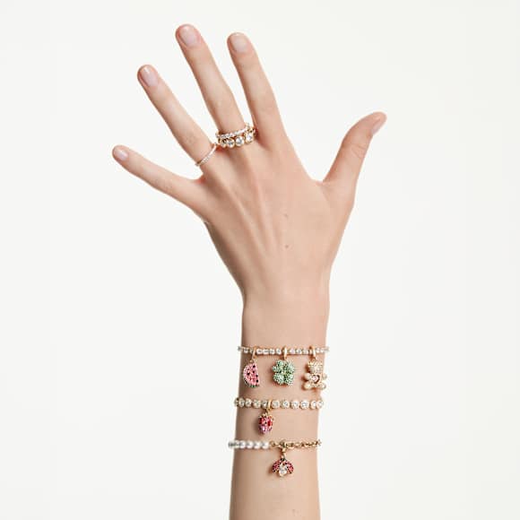 Swarovski Idyllia Armband – Kristallperle, weiß, 18K goldbeschichtet – 5737299_ms3