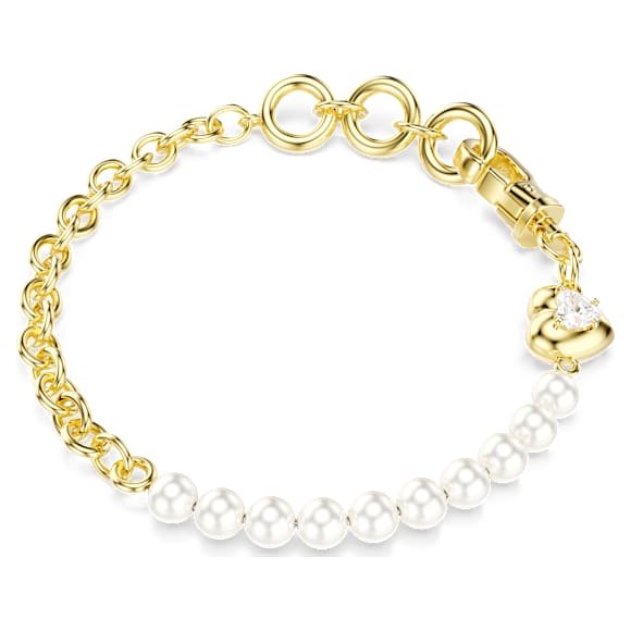 Swarovski Idyllia Armband – Kristallperle, weiß, 18K goldbeschichtet – 5737299_png_var3