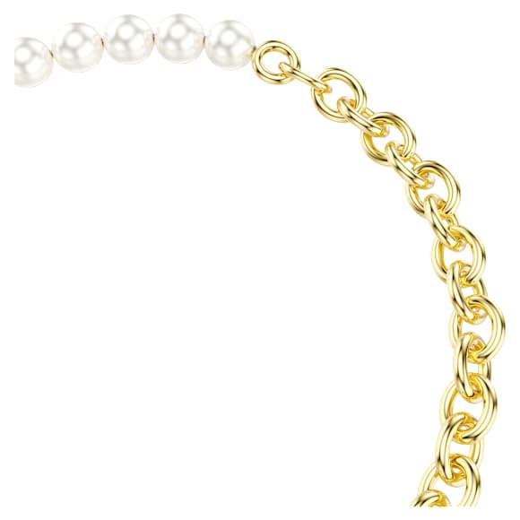 Swarovski Idyllia Armband – Kristallperle, weiß, 18K goldbeschichtet – 5737299_png_var2