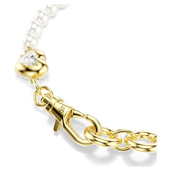 Swarovski Idyllia Armband – Kristallperle, weiß, 18K goldbeschichtet – 5737299_png_var1