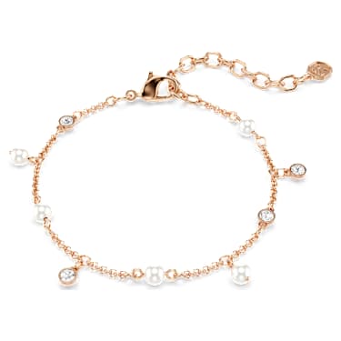 Swarovski Imber Armband – Kristallperle, weiß, 18K roségoldbeschichtet – 5754243_01