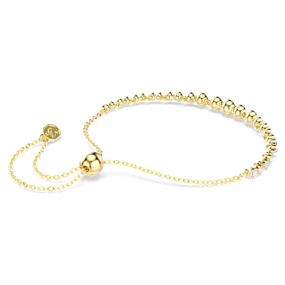Swarovski Imber Armband – Rundschliff, blau, 18K goldbeschichtet – 5757824_png_var3