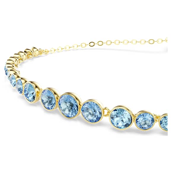 Swarovski Imber Armband – Rundschliff, blau, 18K goldbeschichtet – 5757824_png_var1