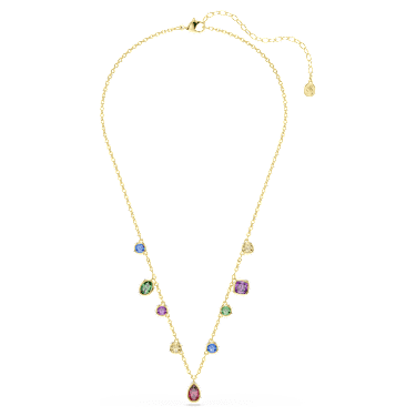 Imber Halskette Verschiedene Schliffe, Mehrfarbig, 18K goldbeschichtet – 5753274_png_var1