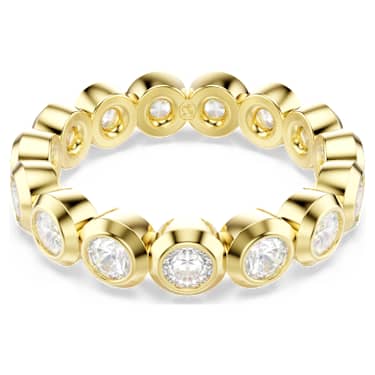 Swarovski Imber Ring Rundschliff, Weiß, 18K Goldbeschichtet – 5714309_01